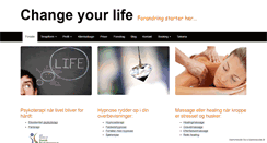 Desktop Screenshot of changeyourlife.dk