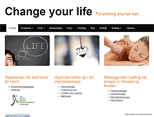 Tablet Screenshot of changeyourlife.dk